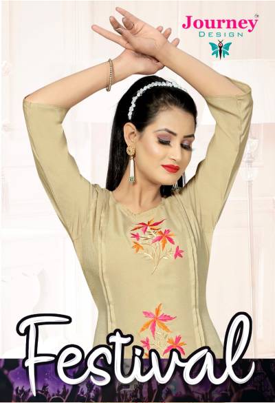 Festival By Journey Design Fancy Kurti With Bottom Collection